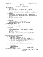 Giáo án Hình học 10 NC tiết 42: Đường parabol