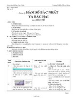Giáo án dạy Đại số 10 cơ bản tiết 9, 10: Hàm số