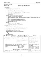 Giáo án Đại số 10 chuẩn tiết 30: Ôn tập học kì I