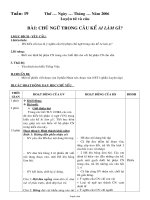 Giáo án Luyện từ và câu Lớp 4 - Học kỳ II - Năm học 2005-2006