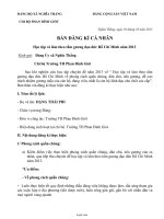 Mẫu: Bản đăng kí cá nhân