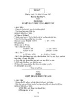 Giáo án Buổi 2 Lớp 4 - Tuần 7 - Năm học 2007-2008