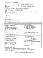 Giáo án Đại số 10 tiết 58 bài 6: Dấu của tam thức bậc hai. Bất phương trình bậc hai