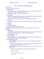 Giáo án Đại số 10 NC tiết 56: Dấu của tam thức bậc hai