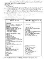 Giáo án Đại số 10 - Chương VI - Cung và góc lượng giác - Công thức lượng giác