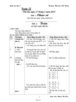 Giáo án các môn học lớp 4 - Tuần dạy 22 - Trường Tiểu học Đỗ Động