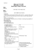 Giáo án Lớp 4 - Tuần 17 - Năm học 2007-2008 (Chuẩn kiến thức 2 cột)
