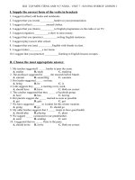 BT Anh 9 hệ 7 năm Unit 7