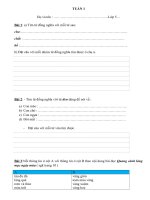 Bài tập cuối tuần - Tiếng Việt 5 - Tuần 1