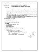 Giáo án Hình học khối 10 Chương III: Phương pháp toạ độ trong mặt phẳng