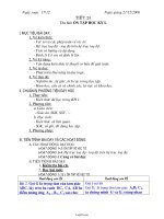 Giáo án Hình học 10 NC tiết 25: Ôn tập học kỳ I