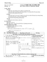 Giáo án Đại số 10 chuẩn tiết 17: Đại cương về phương trình