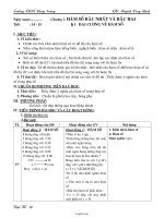 Giáo án Đại 10 - Chương II: Hàm số bậc nhất và bậc hai