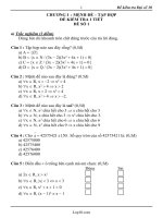 Bộ Đề kiểm tra Đại số 10