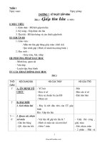 Giáo án môn Thủ công khối 1 - Tuần 1 đến tuần 18