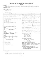 Bài dạy Đại số cơ bản 10 tiết 57, 58: Dấu tam thức bậc hai – Bất phương trình bậc hai