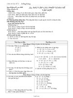 Giáo án Đại số 10 tiết 8: Bài tập các phép toán về tập hợp