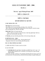 Giáo án Lớp 4 - Tuần 1 - Năm học 2005-2006