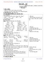 Giáo án các môn lớp 4 - Tuần 12 - Trường Tiểu học Mỹ Thành - Năm học 2011 - 2012