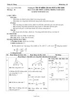 Giáo án Hình học 10 chuẩn tiết 25: Các hệ thức lượng trong tam giác và giải tam giác (tt)
