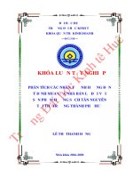 Luận văn kinh tế Phân tích các nhân tố ảnh hưởng đến ý định mua của nhà bán lẻ đối với sản phẩm Hương sạch Tân Nguyên tại thị trường thành phố Huế
