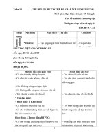 GIAO AN TUẦN 14 CĐ Bé có thê đi khắp nơi bằng những PTGT gì( NT D1) 2018-2019