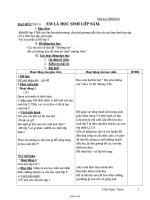 Giáo án tổng hợp các môn lớp 4 - Học kì I