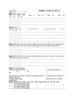 Bài tập cuối tuần 15(đề 2) - lớp 2 - cô Dương