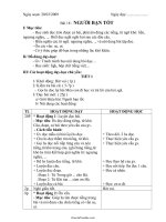 Giáo án lớp 1 môn Tập đọc - Bài 18: Người bạn tốt