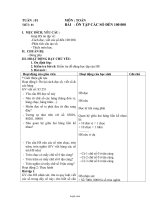 Giáo án môn Toán 4 - Tuần 1 đến tuần 10