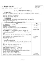 Kế hoạch bài dạy Toán Lớp 4 - Tuần 3 - Tiết 11: Triệu và lớp triệu (Tiếp theo)