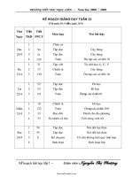 Thiết kế bài dạy lớp 1 - Trường tiểu học Ngọc Liên – Năm học 2008 – 2009 - Tuần 33