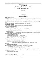 Kế hoạch giảng dạy lớp 4 - Trường Tiểu học Thị Trấn Tiên Lãng - Tuần 3, 4
