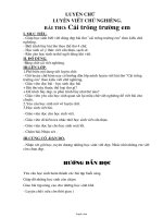 Giáo án Luyện chữ luyện viết chữ nghiêng - Bài thơ: Cái trống trường em