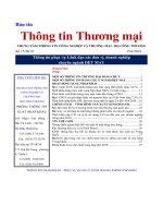 Thông tin Thương mạiTRUNG TÂM THÔNG TIN CÔNG NGHIỆP VÀ THƯƠNG MẠI - BỘ CÔNG THƯƠNG