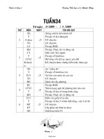 Giáo án các môn lớp 4 - Trường Tiểu học số 2 Phước Hiệp - Tuần 34