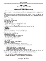 Bài soạn Tổng hợp môn lớp 4 - Tuần 21