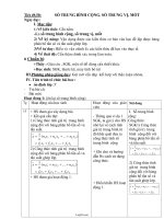 Giáo án bám sát Toán 10 CB tuần 27