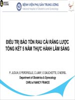 Điều trị bảo tồn rau cài răng lược tổng kết 5 năm thực hành lâm sàng_Tiếng Việt