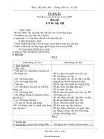 Thiết kế bài giảng lớp 1 - Tuần 21 - Trường Tiểu học An Lộc