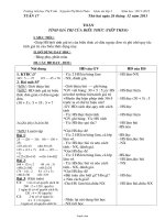 Giáo án lớp 3 - Năm học 2011 - 2012 - Tuần 17