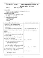 Giáo án Thủ công lớp 1 - Trường Tiểu học Thạch Hòa