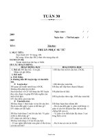 Thiết kế bài dạy các môn lớp 4 - Năm học 2007 - 2008 - Tuần 30