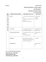 GIÁO ÁN TUẦN 22 CĐ9 CÂY VÀ NHỮNG BÔNG HOA ĐẸP: CĐ NHÁNH 1: NHỮNG BÔNG HOA ĐẸP 2018 - 2019