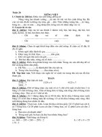 Bài tập tuần 26- lớp 3