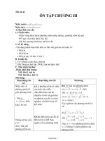 Giáo án Đại 10 tiết 42, 43: Ôn tập chương III