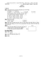 Giáo án lớp 3 - Năm học 2011 - 2012 - Tuần 33