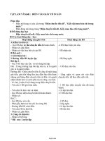 Giáo án bổ sung lớp 4 - Tập làm văn - Tiết 68: Điền vào giấy tờ in sẵn