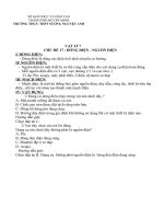 Bài học và bài tập cho học sinh khối 7