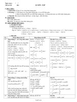 Giáo án Đại số khối 10 tiết 85: Luyện tập